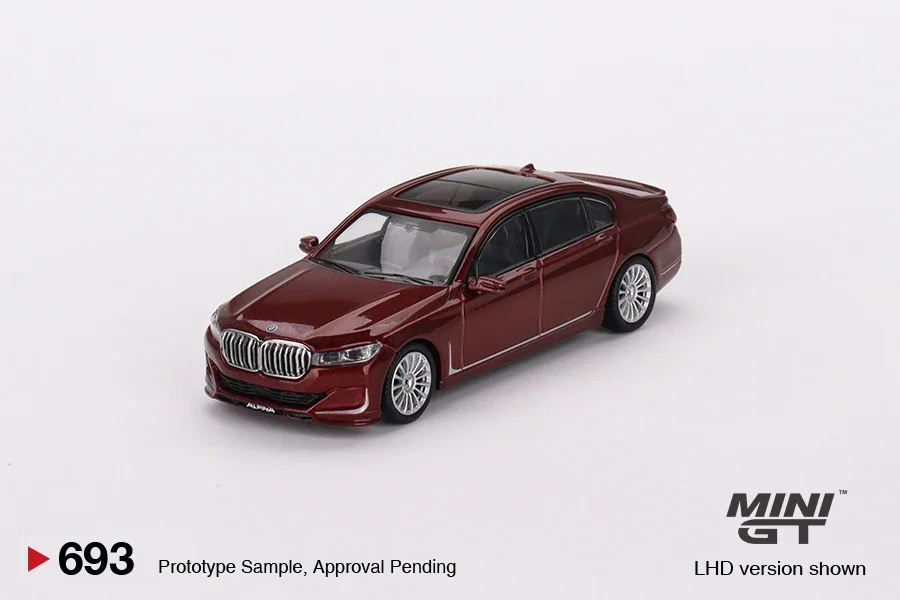 MINIGT 1/64  703  BMW M4 CSL Black Sapphire Model Car 691  BMW M4 GT3 #7 Diecast Automotive Model Toys Gift Decorations 4