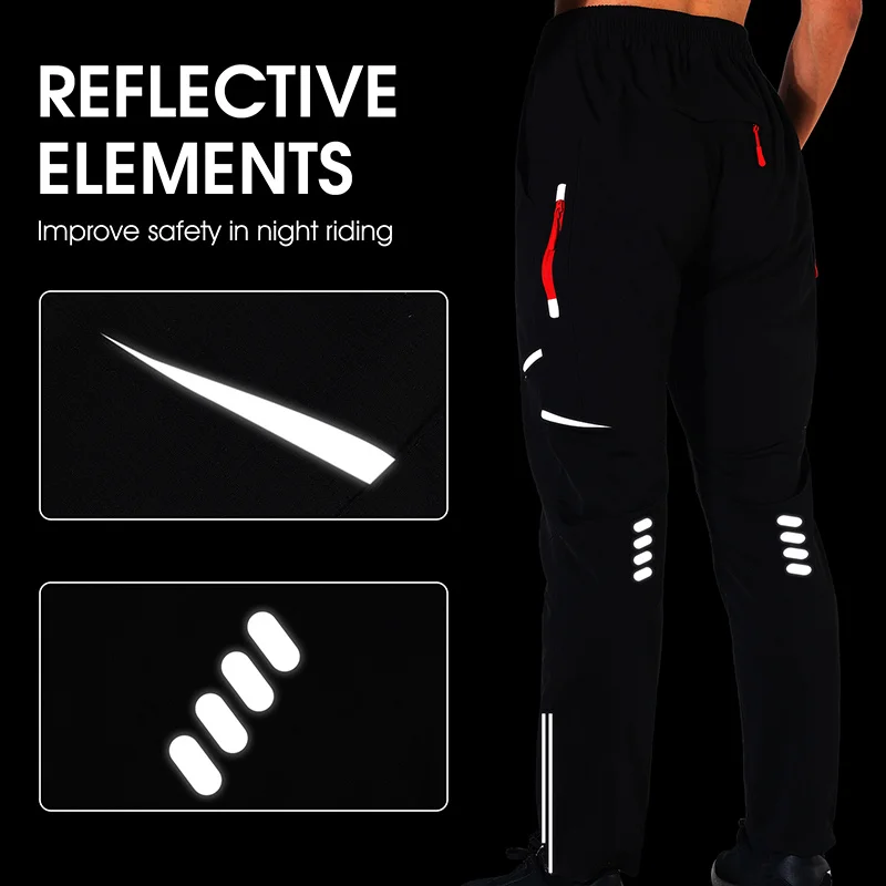 Cycling Hiking Pants Outdoor Sports Cargo Pants Men Quick Dry Reflective Water Repellent MTB Trousers cycling pants