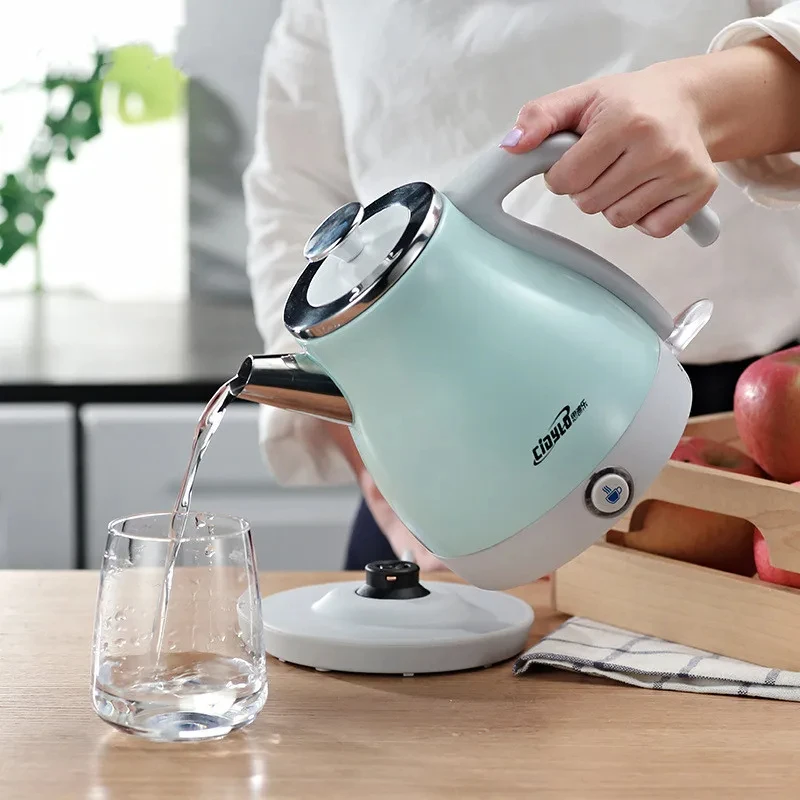 1L Mini Electric Kettle 1000W Home /Office Quickly Kettle Portable 304 Stainless Steel Kettle Automatic Heat Preservation 220V