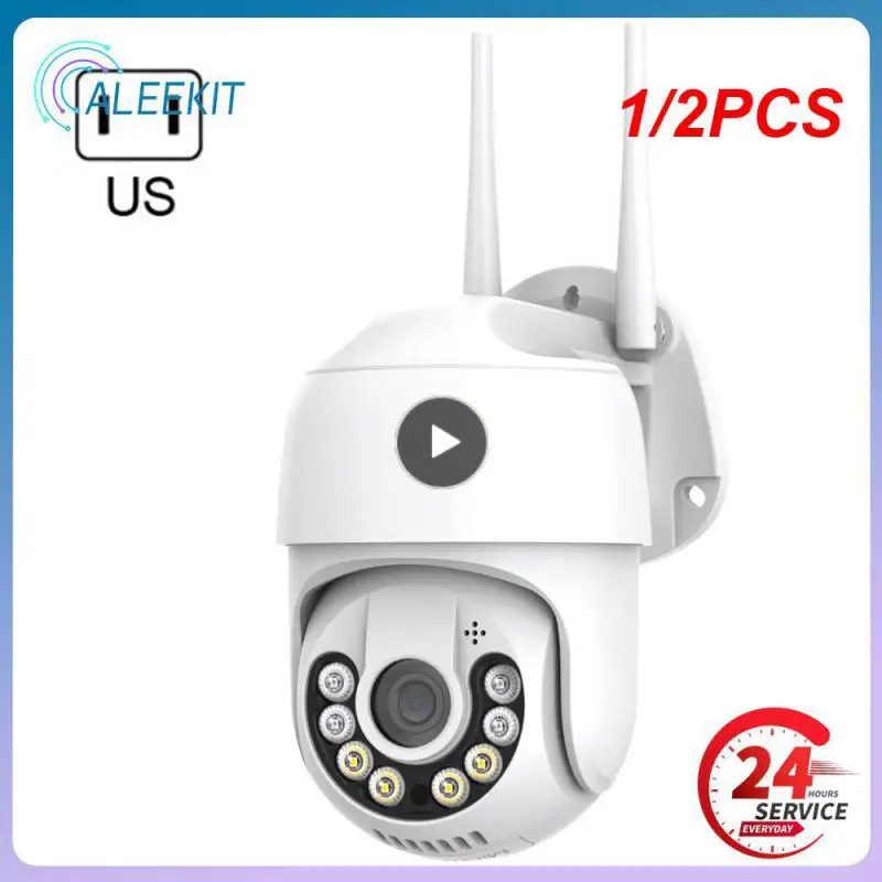 

1/2 шт. 4K Беспроводная IP-камера наружная Wi-Fi 5 Мп мини-камера видеонаблюдения PTZ ICsee 4X Zoom AI автоотслеживание H.265 Alexa