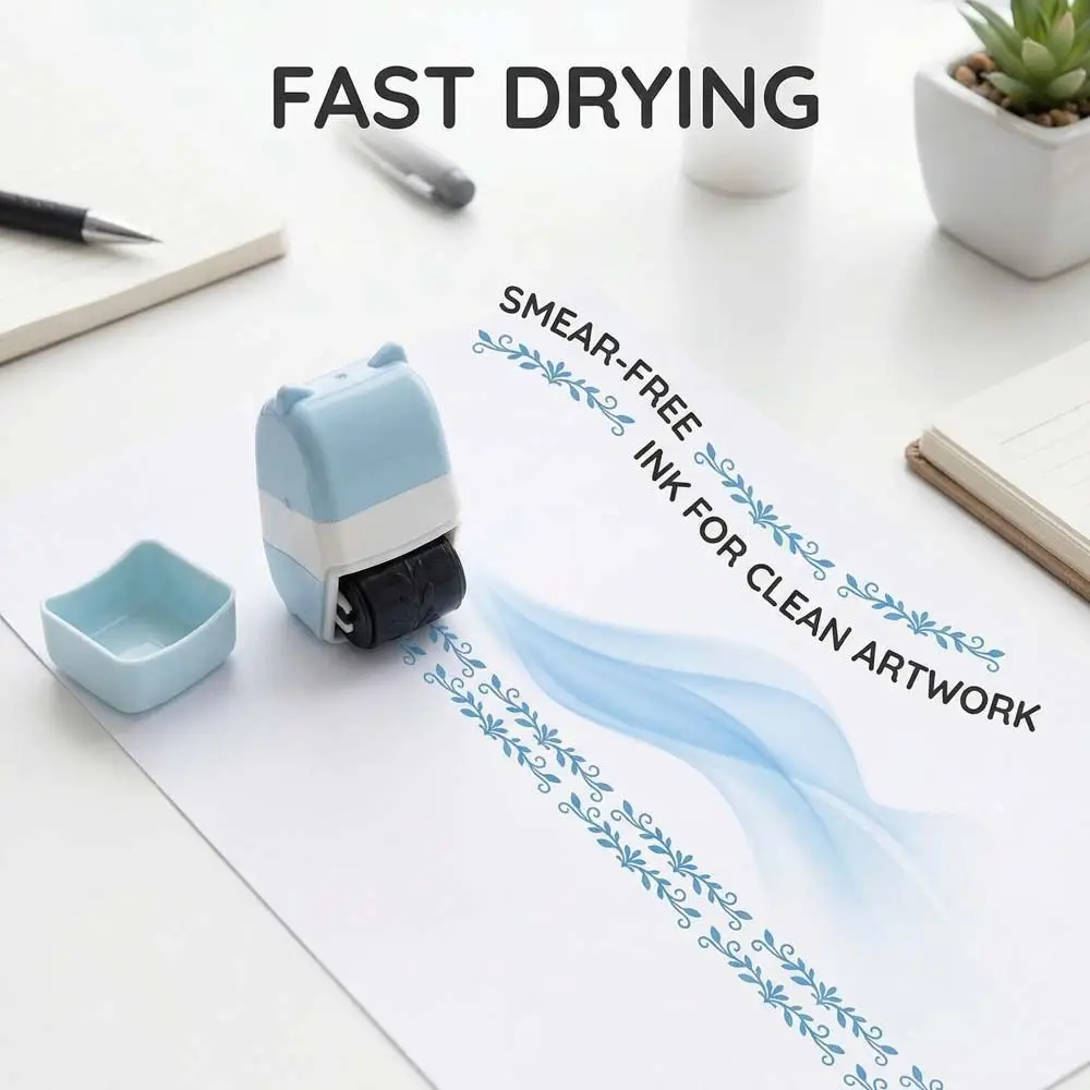 편리한 레이스 롤링 스탬프 DIY 수공예 스코어 프린팅 패턴 롤러 스탬프 플라스틱 롤러 씰링 페인팅 그라피티 선물