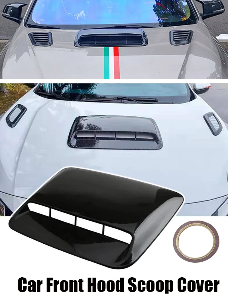Auto Tuning Auto Air Flow Intake Hood Scoop Vent Motorhaube Dekorative Abdeckung Für BMW Audi Benz Focus Mk2 Passat B5 4x4 Zubehör – Detail 1