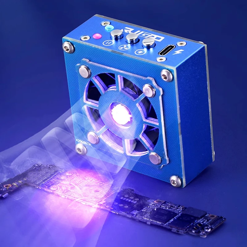 Mini Fan Sensor Mini multifunctional LED UV lamp High speed cooling fan Type-c charging ...