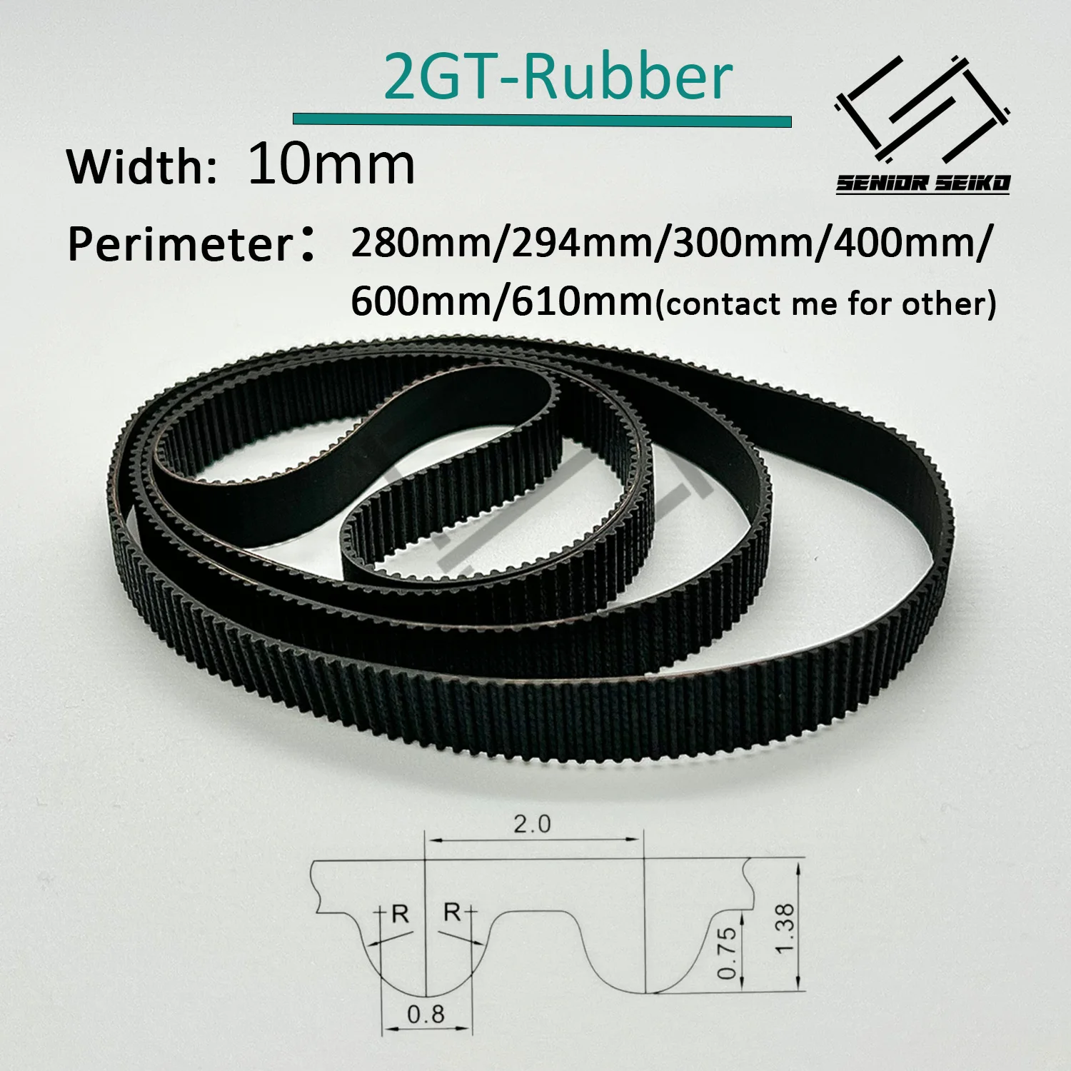 타이밍 벨트 도르래 세트, 10:1 휠 동기 도르래 벨트 키트, 2GT, GT2, 12 톱니, 120T, 120T, 12T, 10mm 보어, 4 25mm