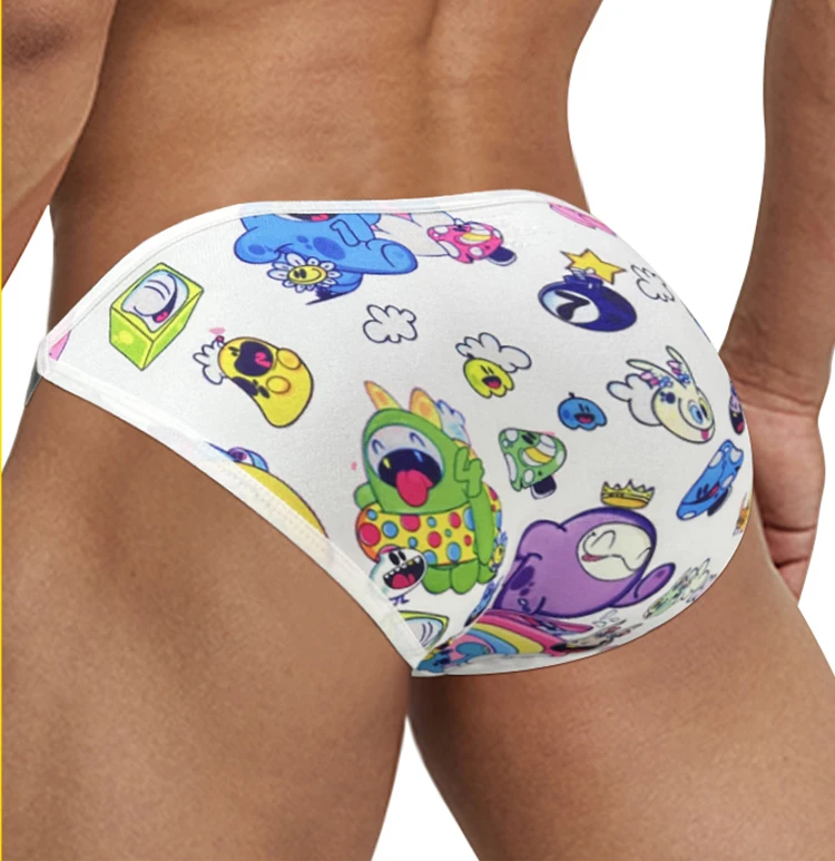 Funny Cartoon Print Men's Bikini Briefs Low Waist Sissy Underwear 1-3 PCS 20 Sbdfd56d508774a34a8291406ab292656F Funny Cartoon Print Men's Bikini Briefs Low Waist Sissy Underwear 1-3 PCS
