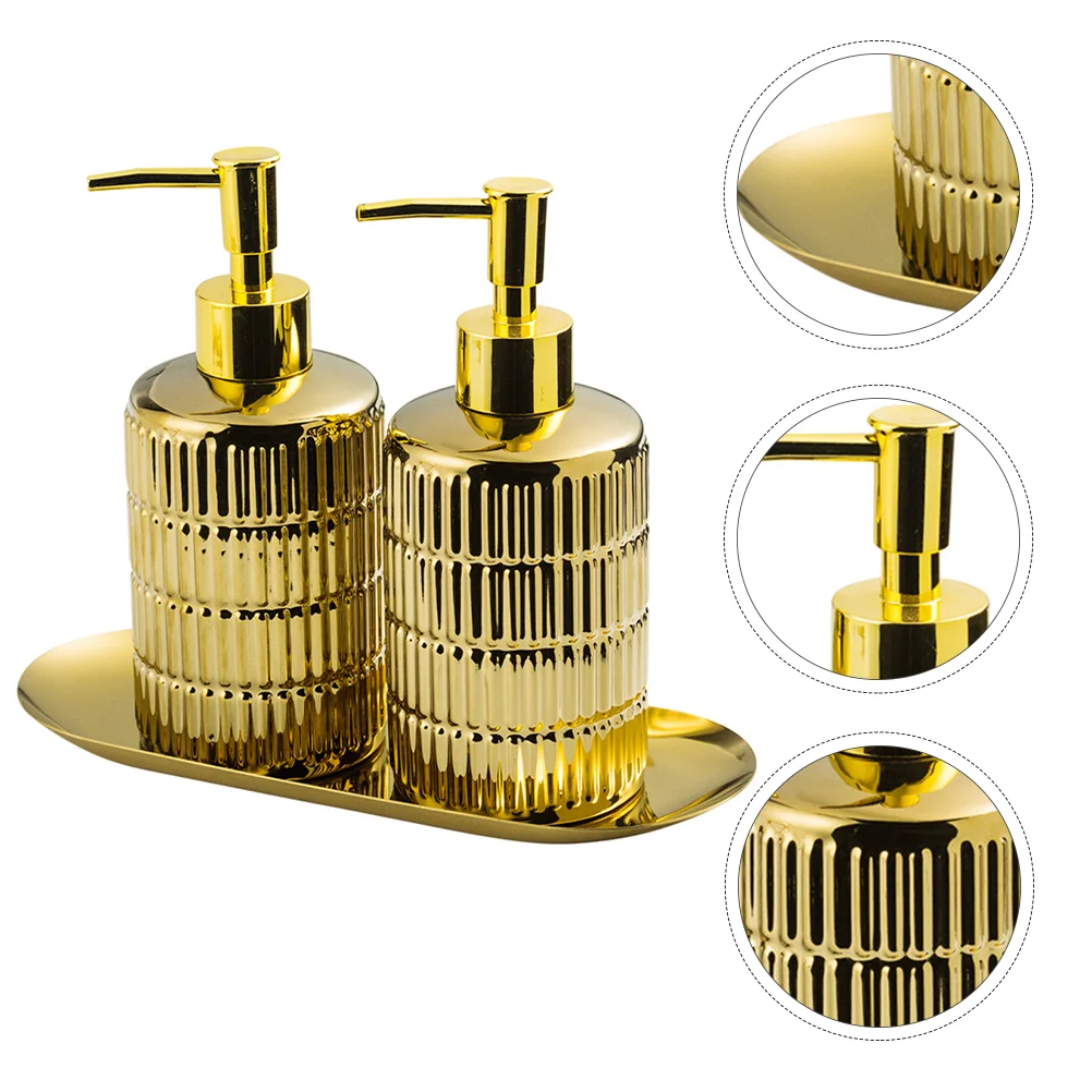 

Bathtub Trays for Sub Bottles Lotion Ceramics Shampoo Containers Pressing Dispensers Travel
