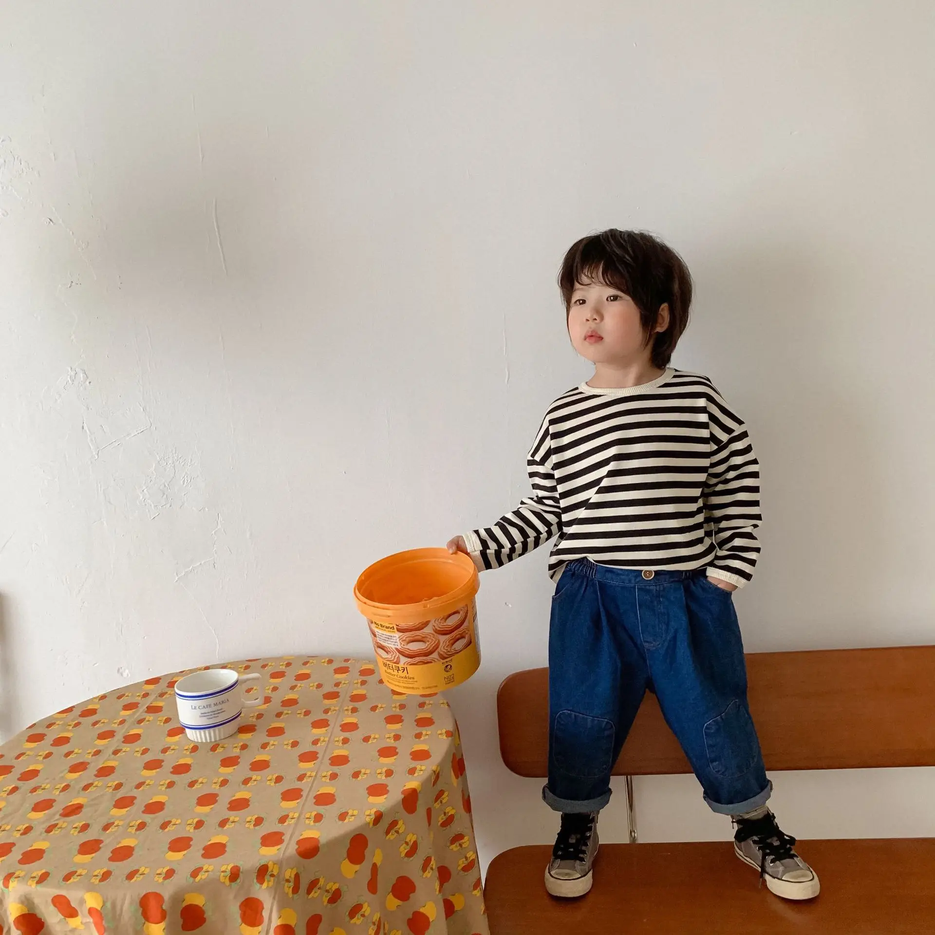 Kids Denim Harem Pants Children Loose Style Jeans