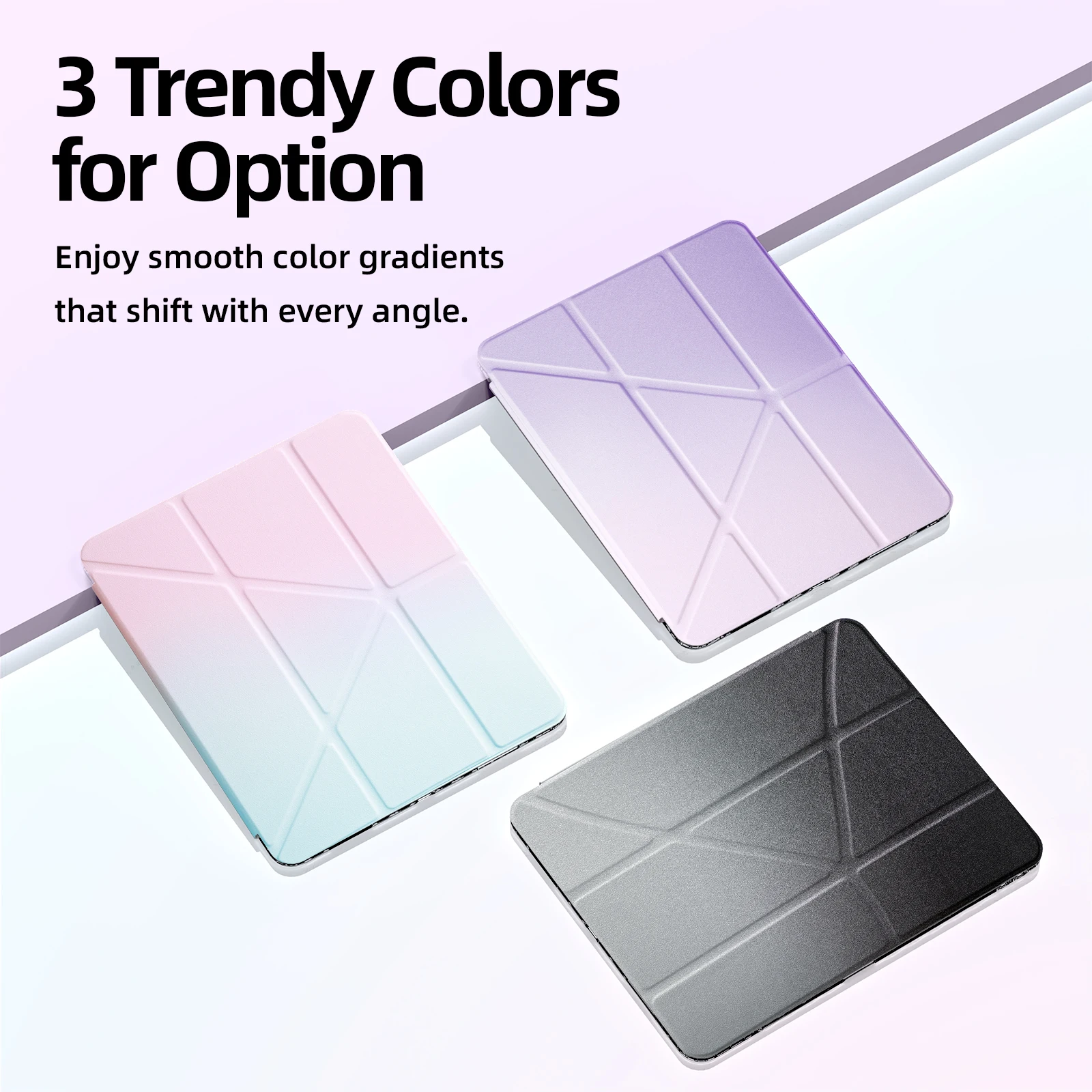 Goojodoq Foldable Case with Stand for iPad (Y-Fold)