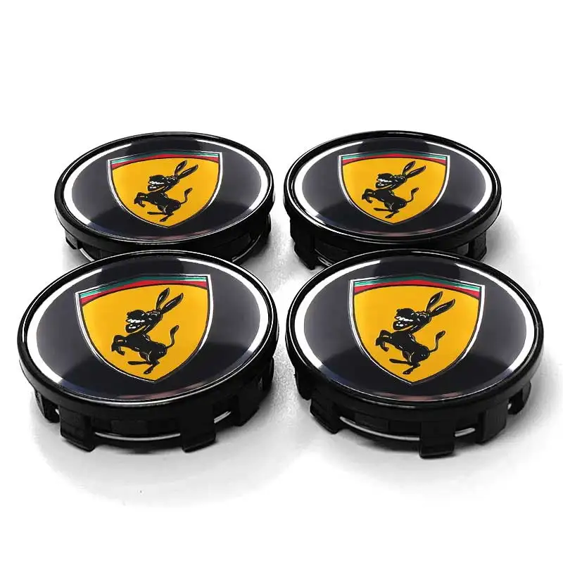 Funny Spoof Prank Donkey logo Wheel Center Cap for Ford Mercedes Benz Volkswagen golf BMW audi Tesla FIAT KIA honda Volvo 4Pcs wheel center caps