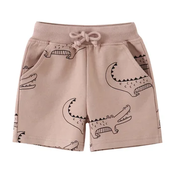 Jumping Meters 2-7T Crocodile Boys Girls Shorts Toddler Kids Drawstring Animals Print Hot Selling Children's Short Pants 1