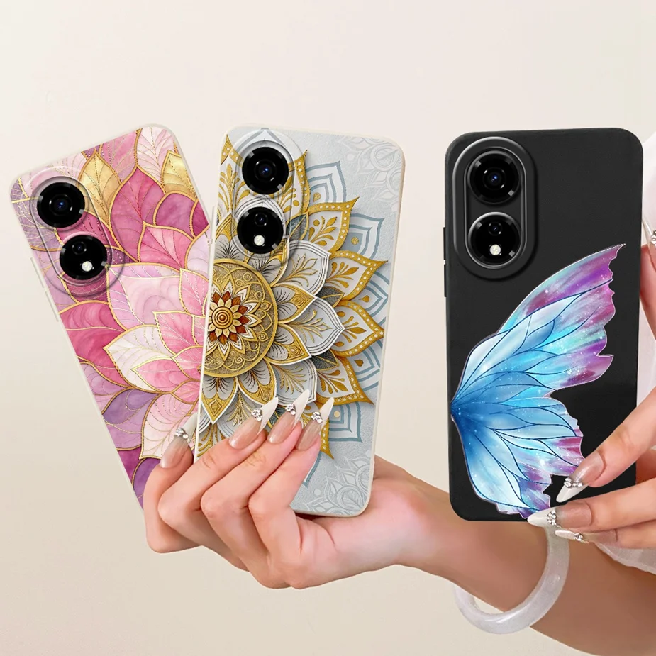 Luxury Love Heart Painted Soft Silicone Case - Stylish Protective Cover