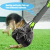 Long Handle Jaw Clamp Poop Scooper Heavy Duty Pet Waste Grabber Foldable Portable for Dogs Puppies Cats No Bend Tool 5