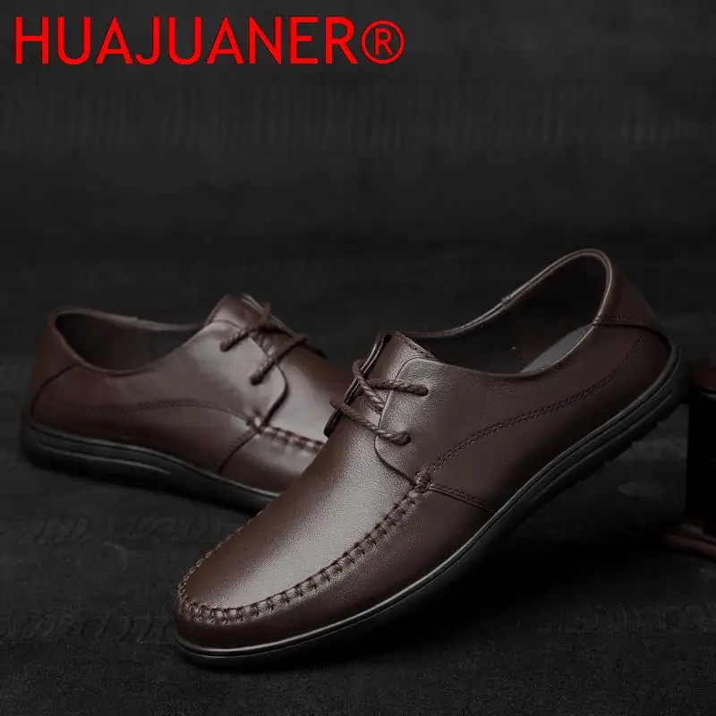 Casual Shoes Men's Genuine Leather Oxfords Shoes For Men New British Style Luxury Business Business Gentleman Casual