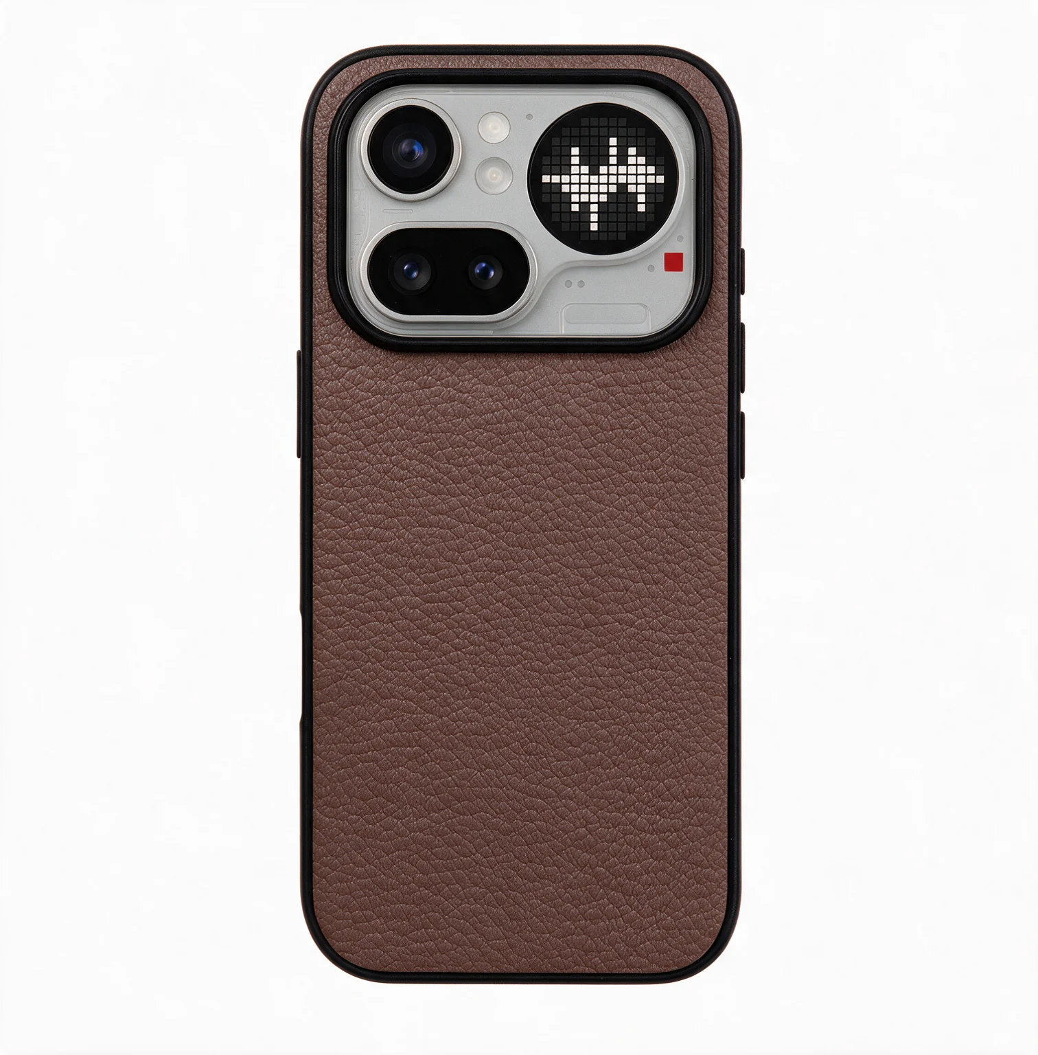 Luxury Sheepskin Leather Phone Case - Solid Color
