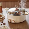 220V Yuanyang Electric Hot Pot Home Large Capacity 2 Gear Adjust Electric Wok Double Soup Pot Electric Cook Pot 4~5 People 6L 1