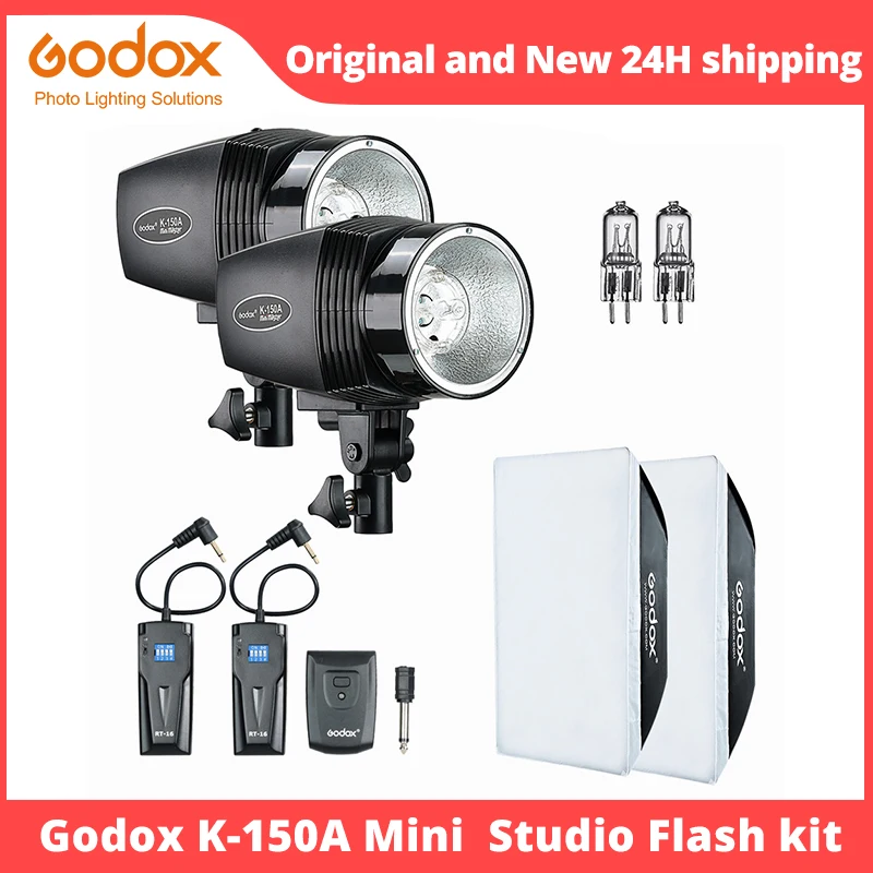 Strobe Camera Flash Godox Flash Studio Godox Godox 150 W Flash Strobe Flash Head 2x