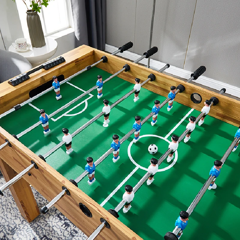 Indoor Wood Grain Football Table, Children's Game Table, 8-Pole Football Machine, Adult, 1.2m