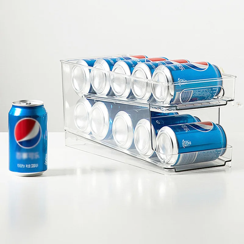 Kitchen Refrigerator Storage Box Juice Beverage Can Space-saving Finishing  Four Case Portable Organizer - AliExpress
