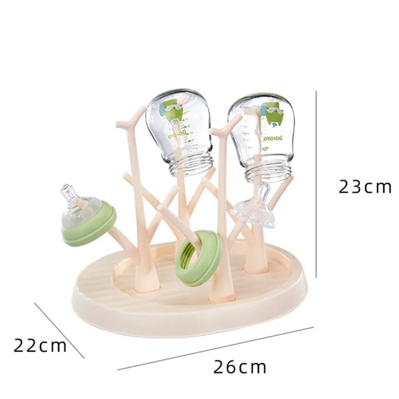 Baby Bottle Holder Cleaning Dryer Drainer Removable Baby Bottle Drying Rack Storage Rack Tree Shape for Babies Bottles Item