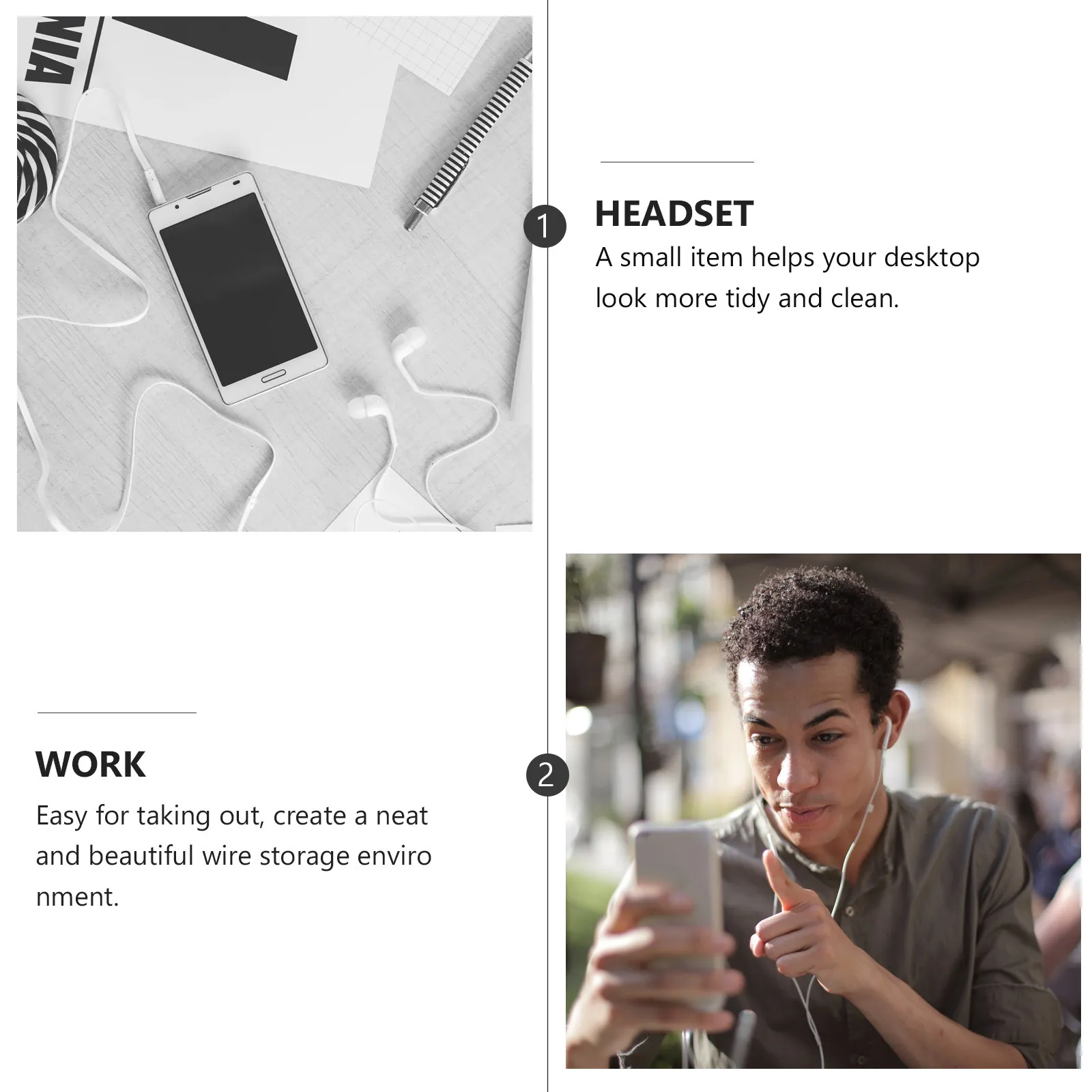 5Pcs 실리콘 와이어 정리기 라운드 케이블 와인더 이어폰 케이블 관리 깔끔한 와이어 보관을 위한 데스크탑 코드 홀더