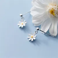 Exquisite Small Daisy Flower Drop Earring for Women Girl Fashion Charm Minimalist Sunflower Earrings Summer Jewelry Girls - Image 6