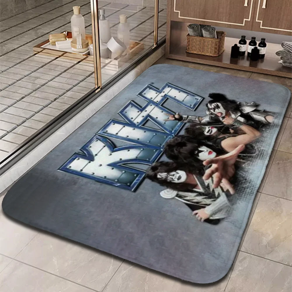 Kitchen Mat KISS Rock & Roll All Nite Carpets for Bedroom Floor Mats Custom Aesthetic Room Decoration House Entrance Mat Home 2