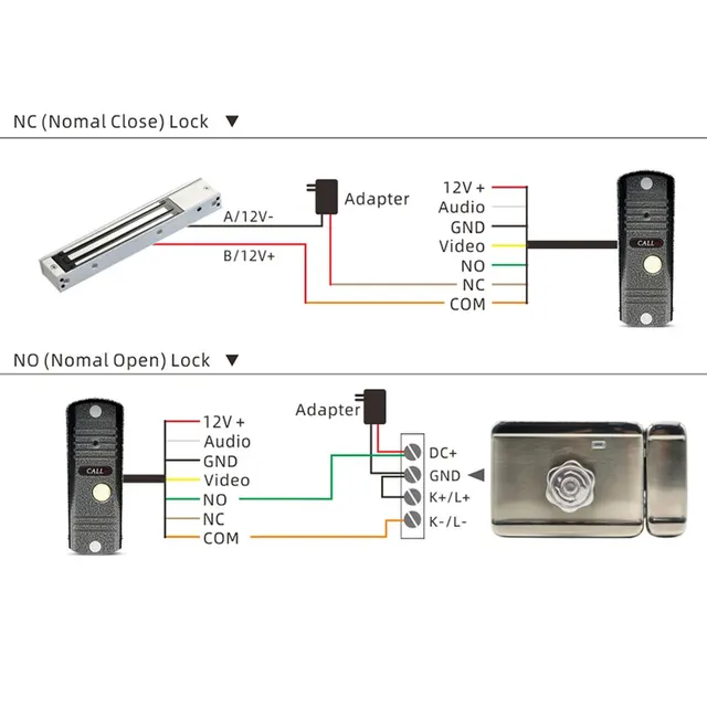 Jeatone 2.8MM Doorbell Security Video Intercom for the Apartment IR Night Vision and Motion Detection With 1200TVL Camera 4