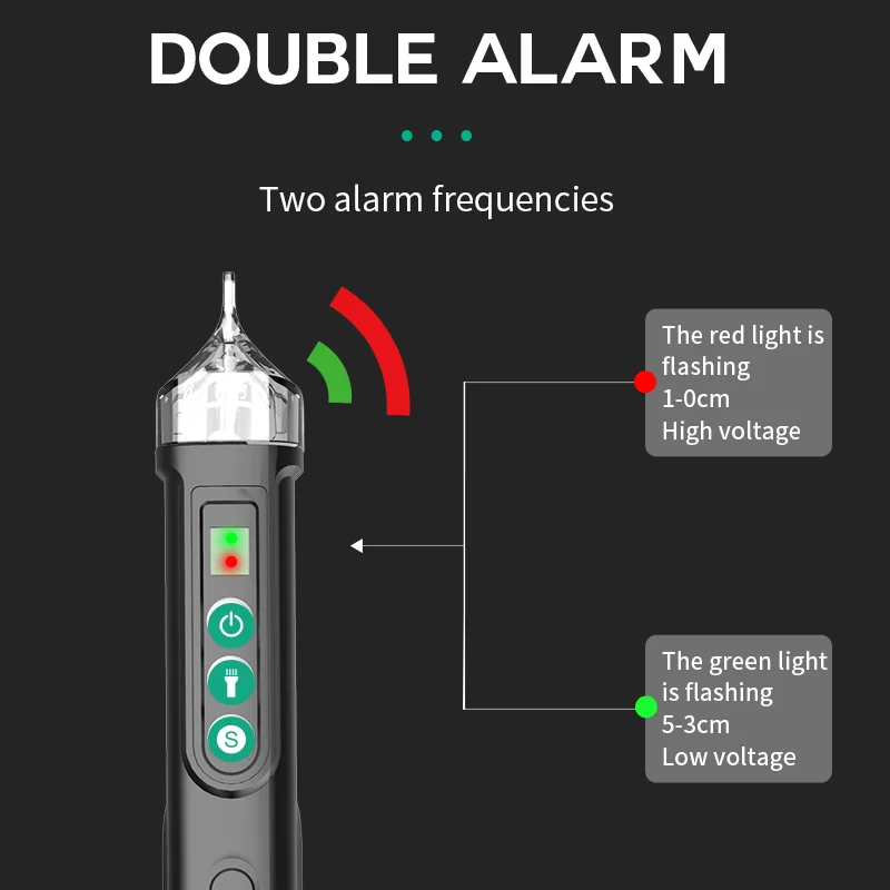 MASTFUYI AC Voltage Electric Pen Circuit Breaker Finder 12V/48V-1000V Voltage Sensitivity Adjustable
