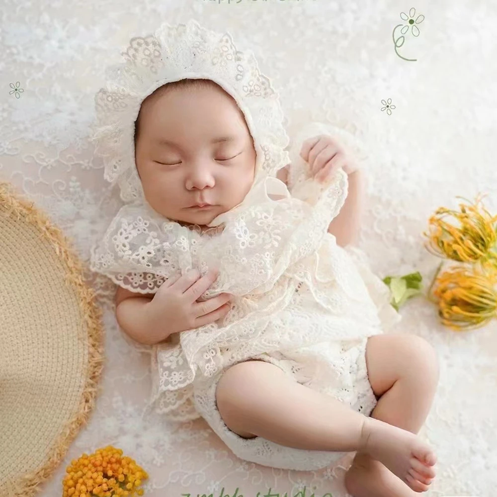 IBAKOM Pagliaccetto Neonata Con Tutù In Pizzo E Fascia – Compleanno Matrimonio 3-18 Mesi