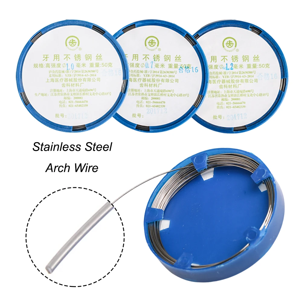 30 G/rotolo Dentale Ortodontico Legatura Fili Filo Di Acciaio Inox 0.20/0.25/0.30/0.40/0.50mm Bretelle Linea Odontoiatria Ortho Accessorio - Foto 3