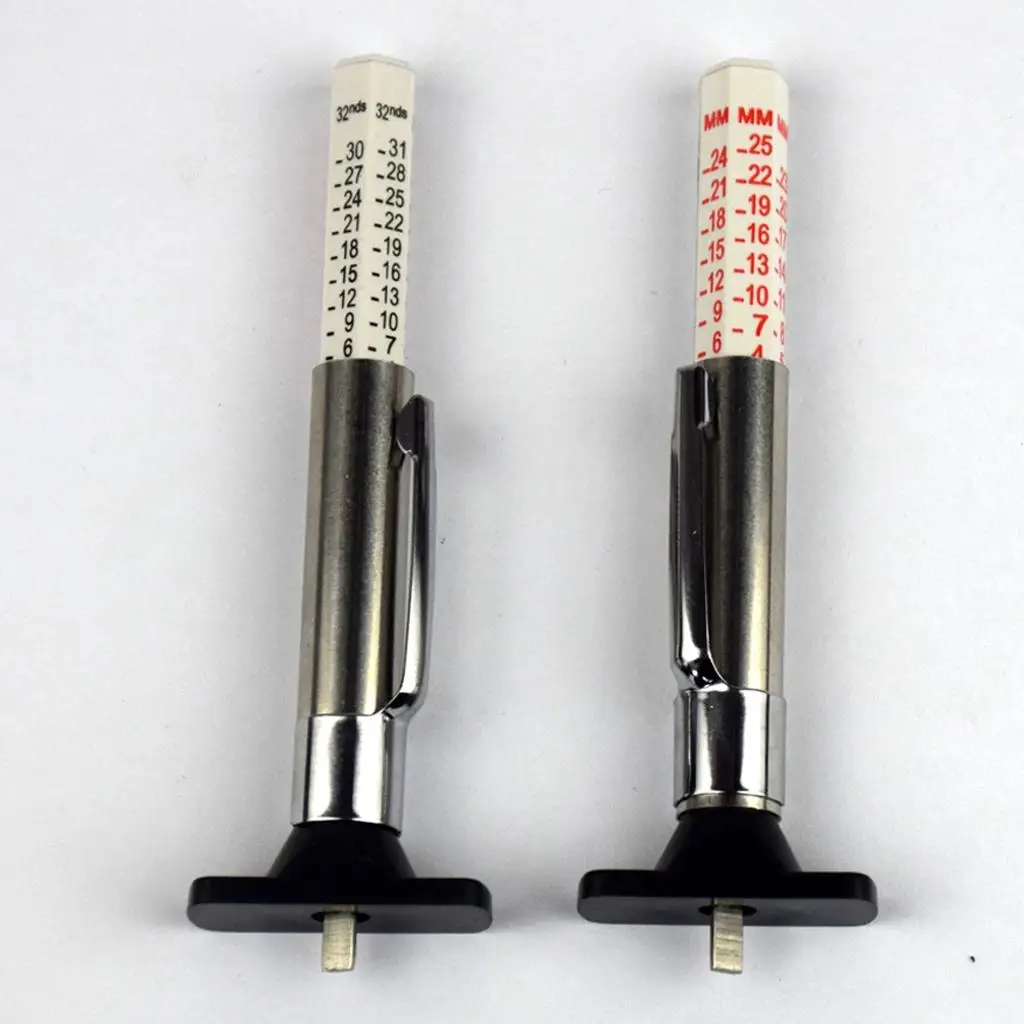 

Tire Tread Depth (Color Coded), Measurement Tools - Depth Range: , White