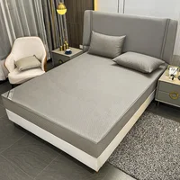 Waterproof Mattress Cover With Zipper Six Sides All Inclusive Mattress Cover King Queen Quilted Bed Fitted Sheet Customizable 2