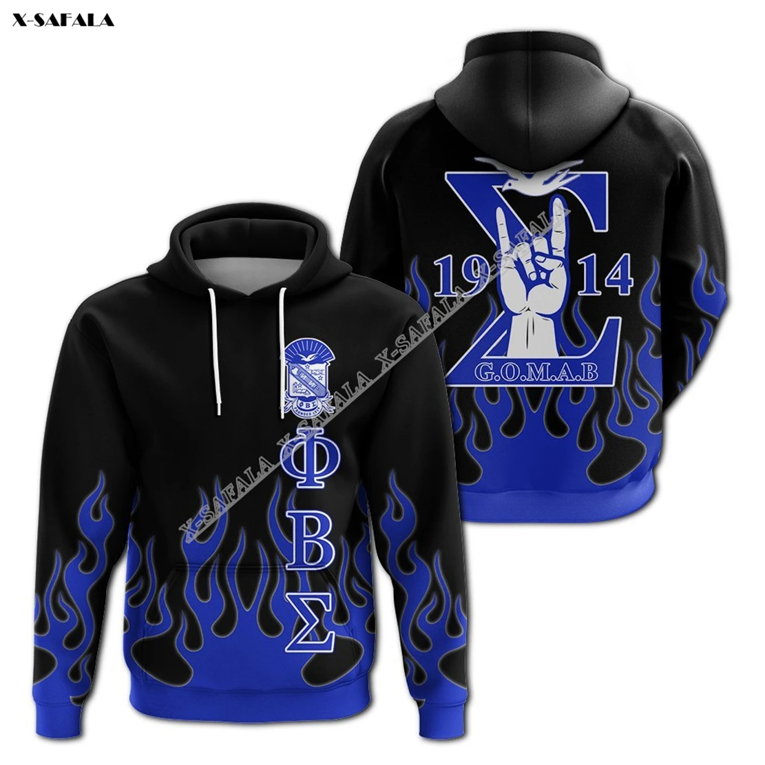 

American 1914 Phi Beta Sigma Fraternity Black Culture 3D Printed Hoodie Men Female Outwear Zipper Pullover Jumper Jersey