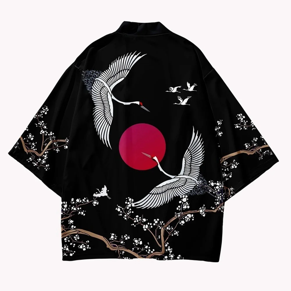 Japanese Kimono Clothes Women's Kimono Cardigan Japanese Mensamurai Costume Anime Streetwear Male Yukata Harakuju Asian