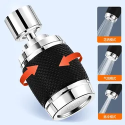 360 Degree Swivel Water Tap Nozzle 3 Modes Faucet Mixer Aerator Water Saving Nozzle Faucet Extender for Kitchen/washbasin Tap
