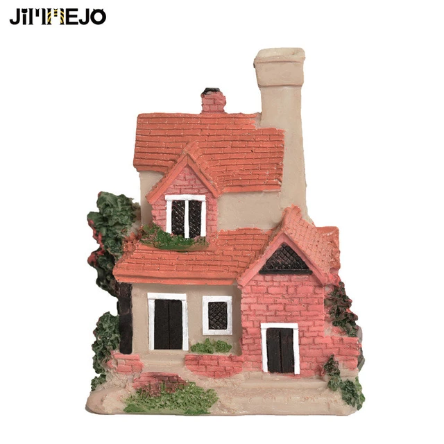 Mini Maison Miniature En Résine Artificielle, Ornement Artisanal Pour  Décoration De Maison, Modèle De Petite Maison, Bricolage - Figurines Et  Miniatures - AliExpress