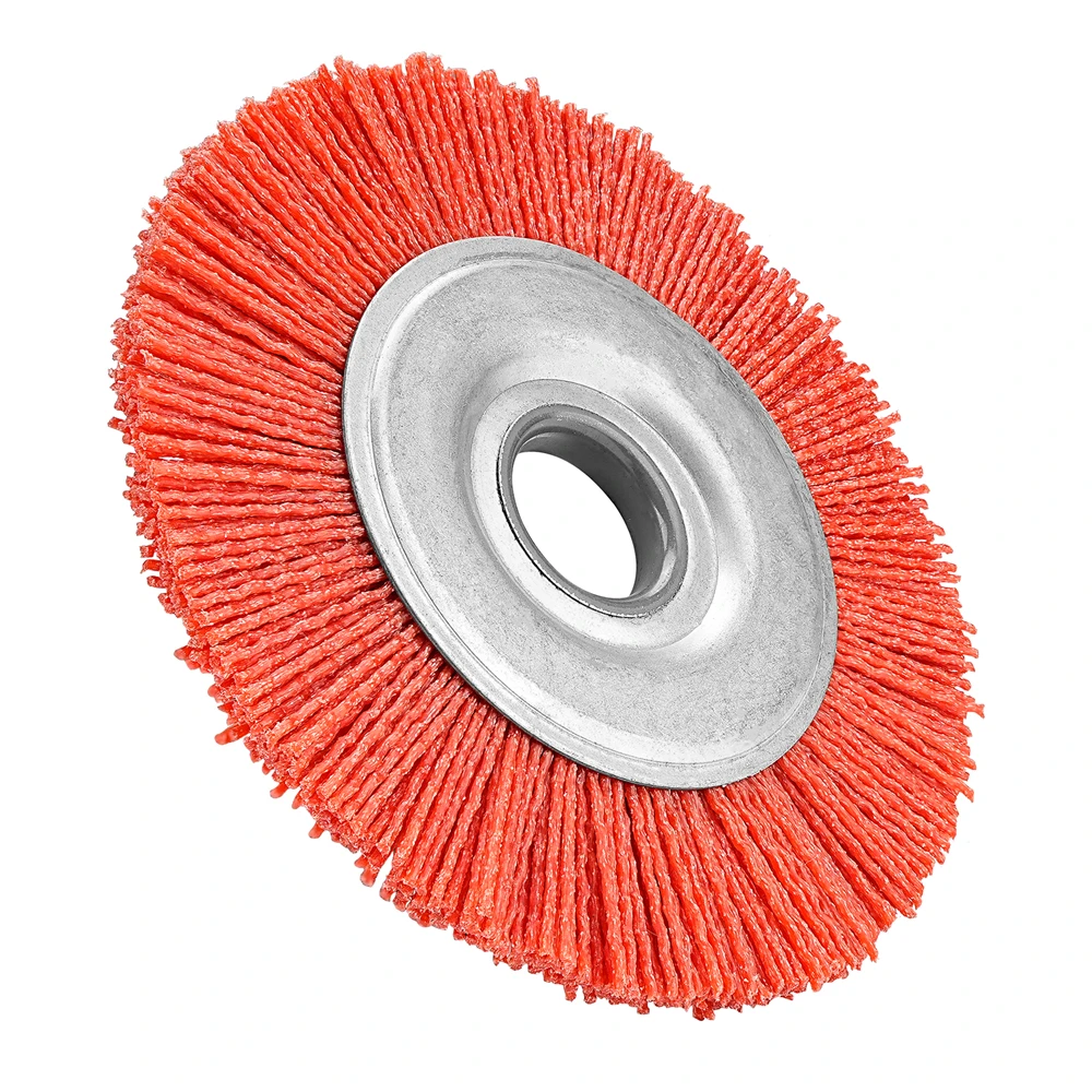 125 mm Nylon-Radbürste, Schleifdraht, Schleifen, Polierbürste, Tischschleifer für Schneidemaschinenrad – Detail 5
