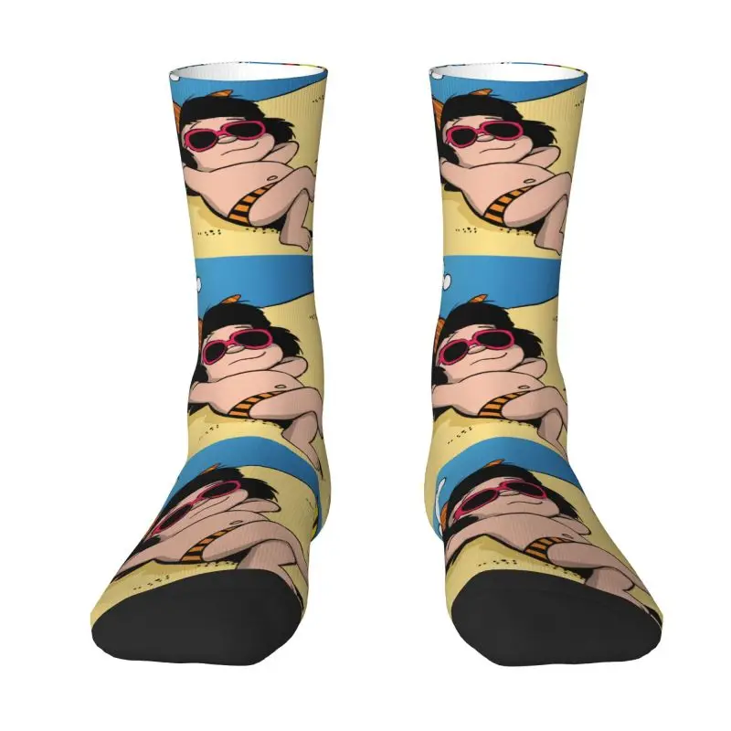 

Free Happy Mafalda Men's Crew Socks Unisex Fashion 3D Print Cartoon Anime Dress Socks