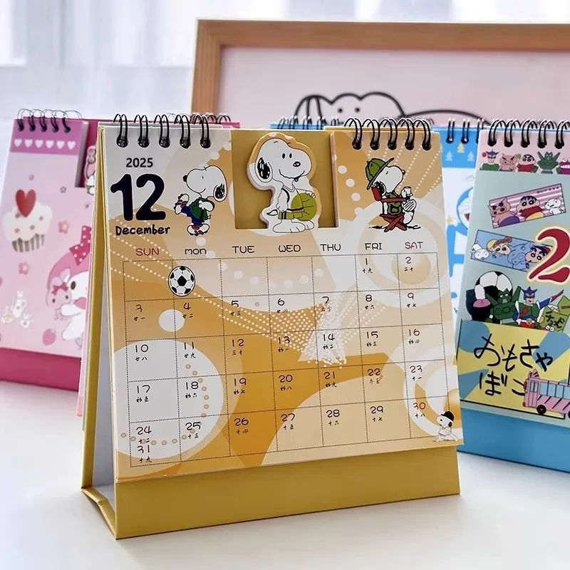 Calendar Snoopy Sanrio Desk Standing Flip Desktop For Planning Organizing Monthly Daily Schedule desk calendar