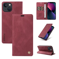 Leather Wallet Phone Case for Galaxy Note 20 Ultra (Wine Red)