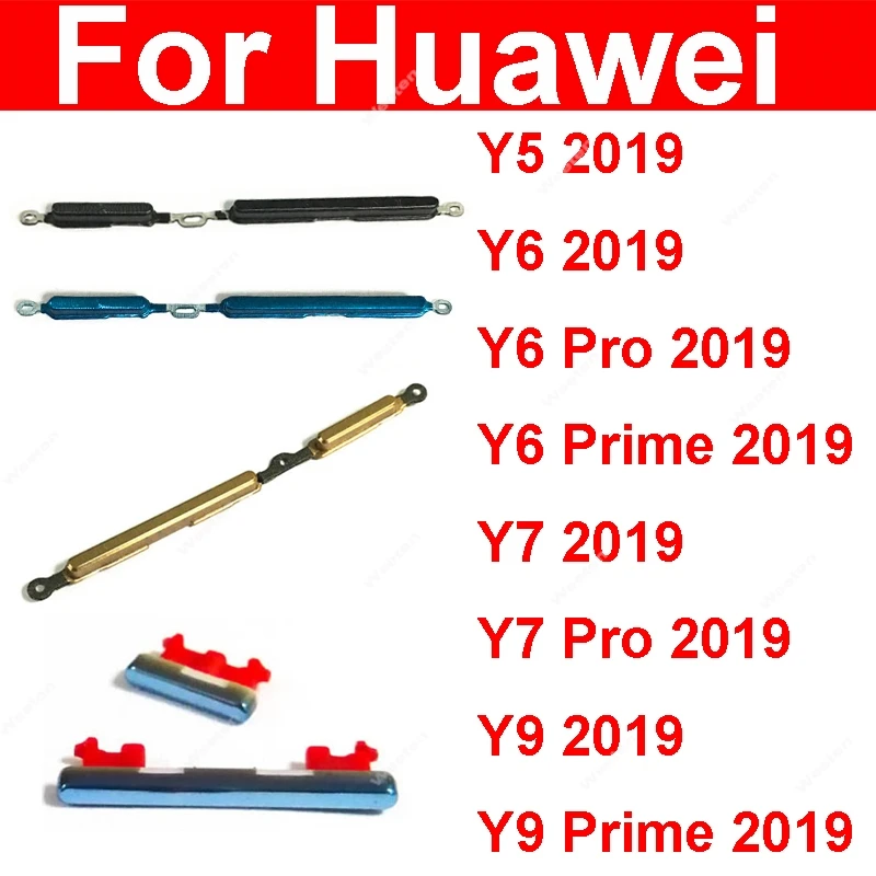 Power on off volume side button for Huawei Y5 Y6 Y7 Pro Y9 Y6Pro Y6 Y9 Prime volume control power side key button parts
