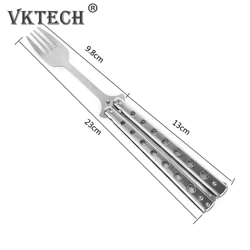 Picnic Cutlery Set Picnic Tableware Camping Cutlery Set Cutlery Set Butterfly Knife Folding Spoon Fork