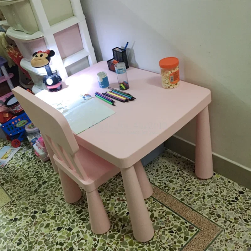 Durable Kids' Table Set-Kindergarten Children's Tables and Chairs, Thickened Baby Learning Toy Table, Sturdy Furniture
