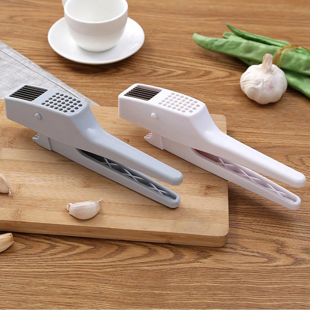 1pc- 2 in 1 Garlic Press, Garlic Slicer, Garlic Press Garlic Mincer Washable Garlic Crusher, Kitchen Garlic Chopper