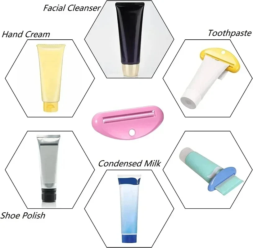 Toothpaste Squeezer Manual Squeezed Toothpaste Tube Clips Multifunction Facial Cleanser Dispenser Squeezer Bathroom Accessories 6