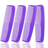 Peigne de coiffure noir 5 pièces, peigne à cheveux à dents fines, peigne résistant à la chaleur, peigne de coiffure à Double tête 2