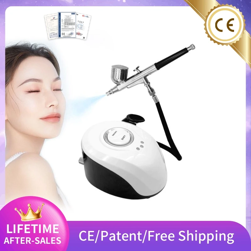 airbrush-gun-with-compressor-oxygen-injection-nail-art-cake-spray-painting-moisturizing-hydrating-rejuvenating-facial-clean