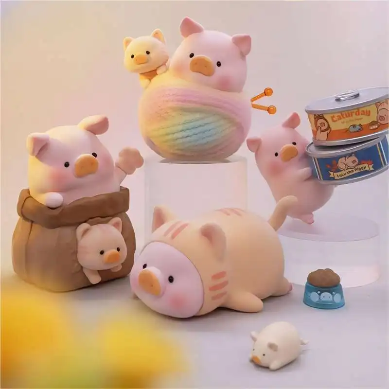 

LuLu The Piggy Caturday Series Mystery Box Confirmed Blind Box Cute Action Figure Collectible Toy Cat Model Birthday Gift