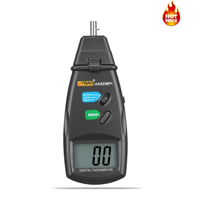 UA6236P handheld Tachometer can accurately measure the number of revolutions Measurement function: contact and non-contact
