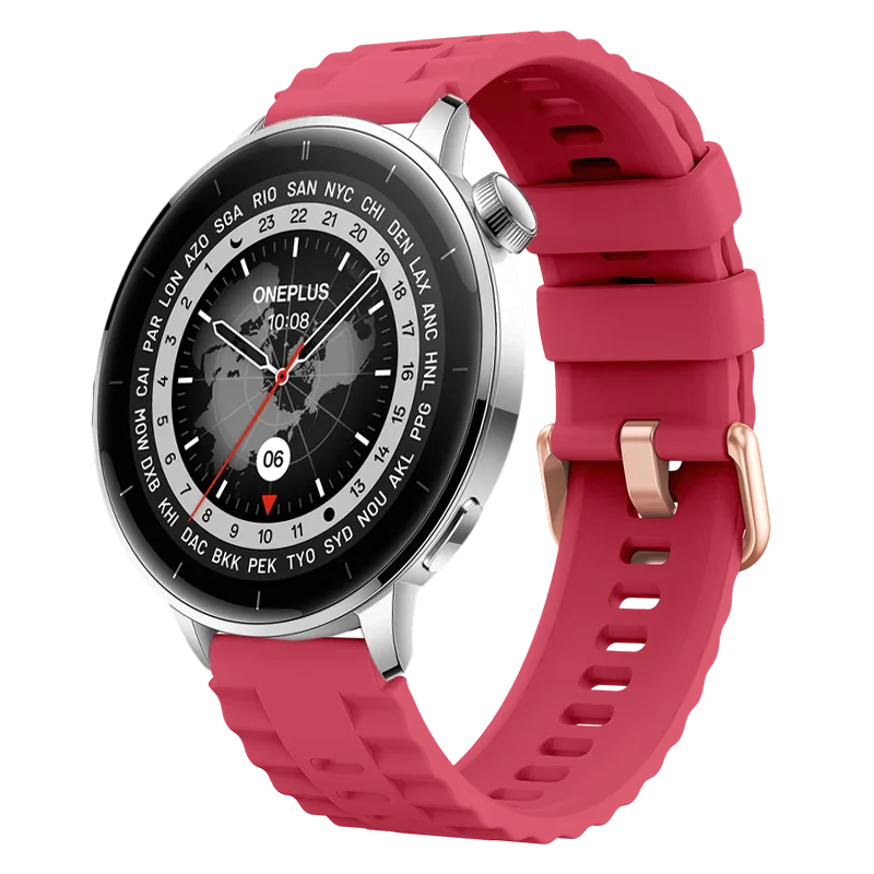 Colorful 18mm Breathable Silicone Smartwatch Wristband